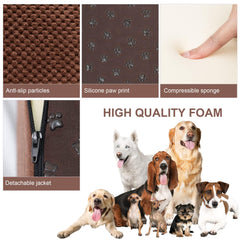 Heeyoo non-slip corduroy cover keeps pets safe on stairs during use.