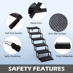 Heeyoo 6-step ramp extended to fit SUV entry with sturdy support