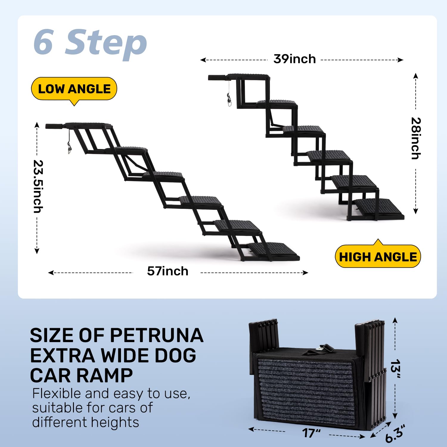 Heeyoo adjustable height from 23.5 to 28 inches for a precise fit