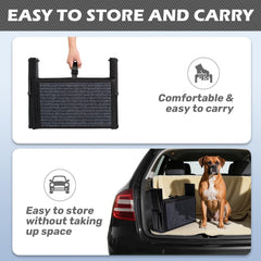 Heeyoo dog steps foldable design stores compactly for travel