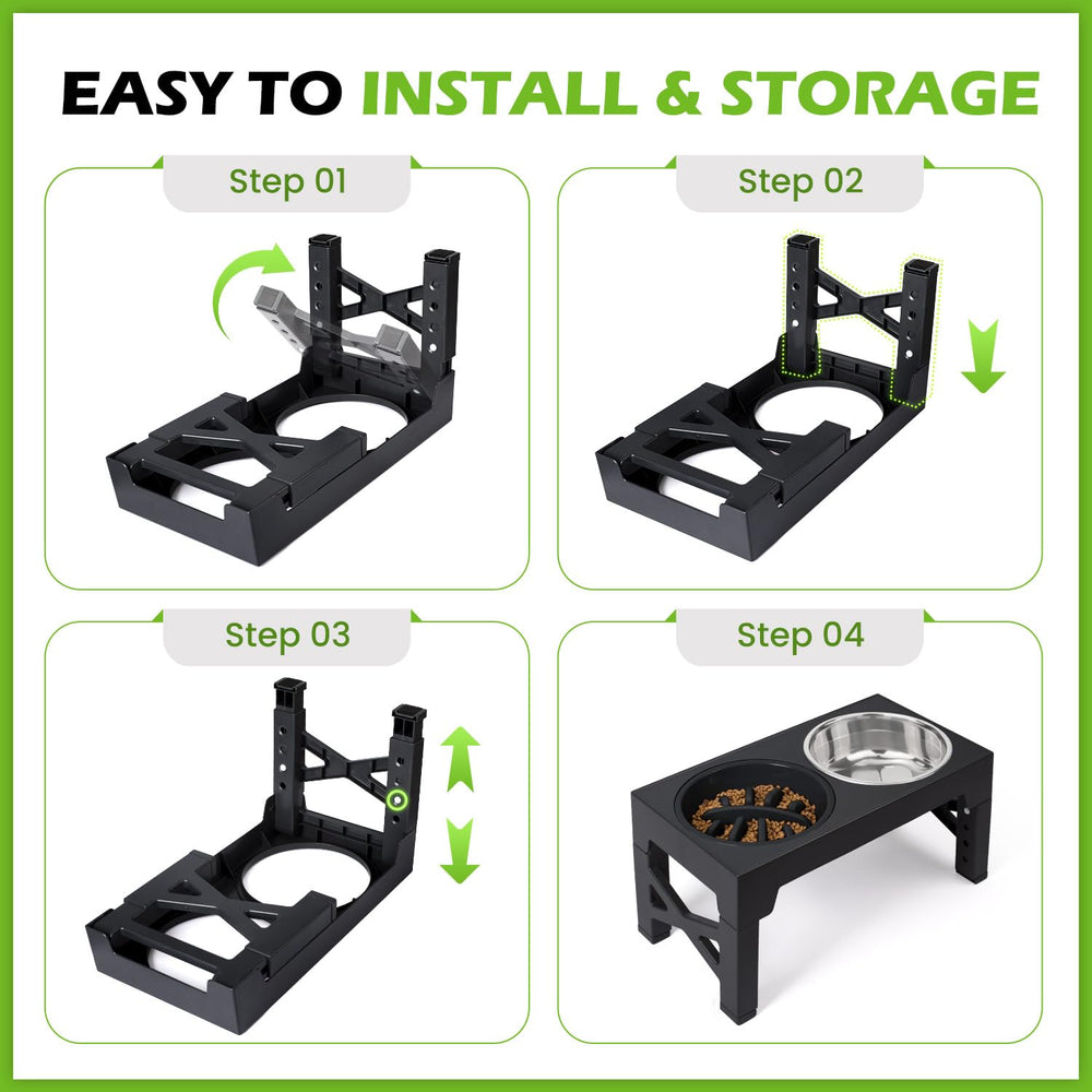 Heeyoo durable ABS dog feeder complements daily mealtimes