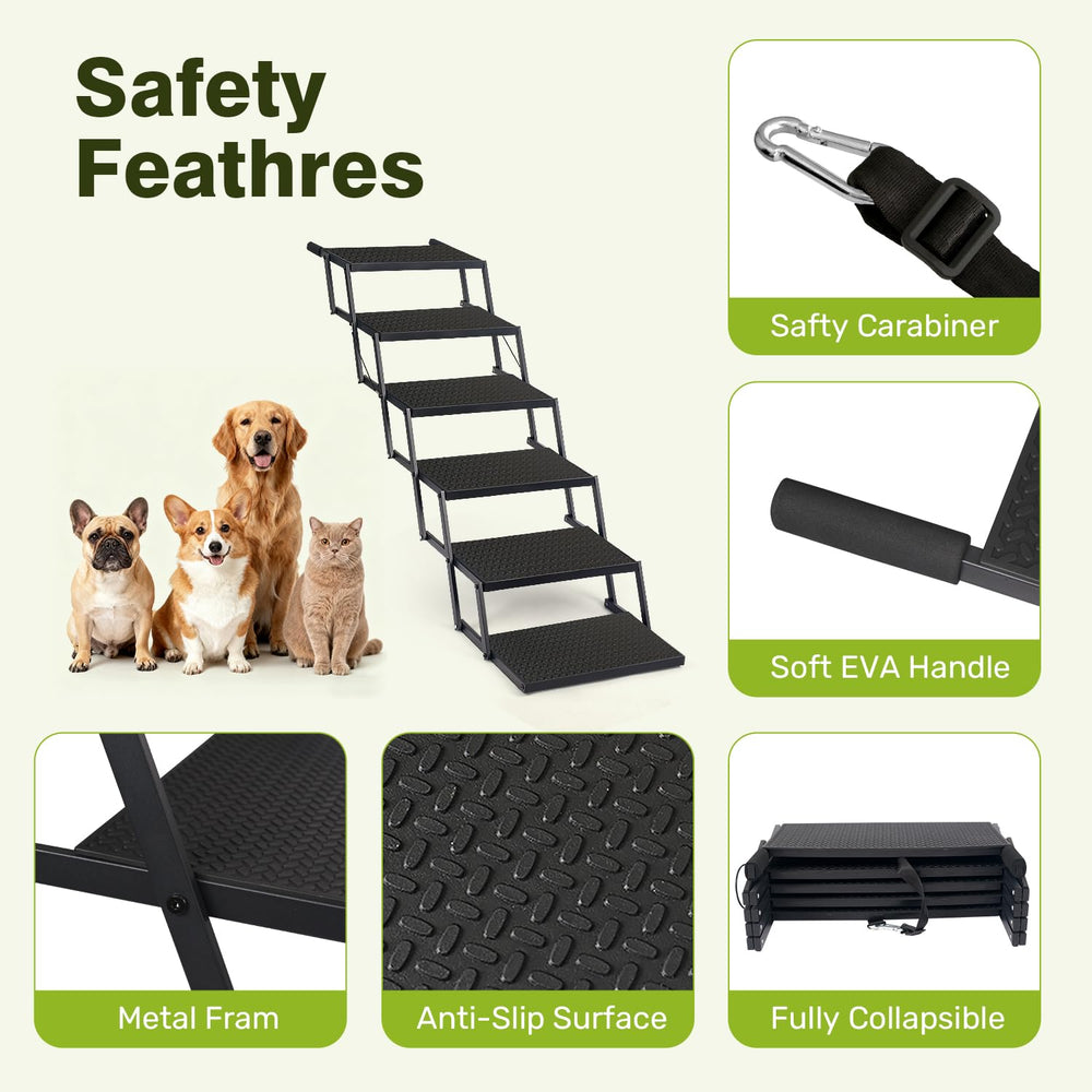 Heeyoo car ladder with foam-padded handles protects your vehicle's finish