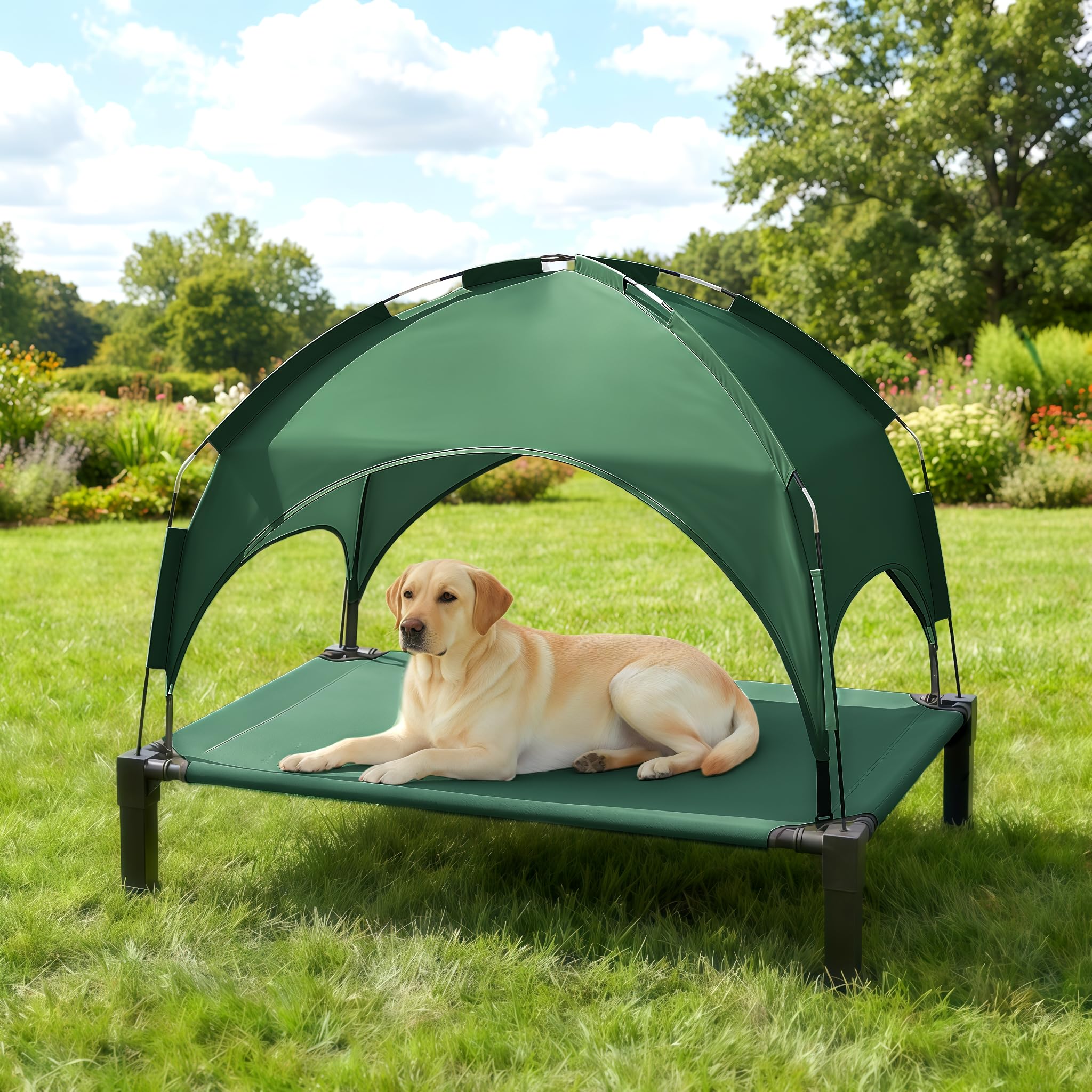 Heeyoo lightweight bed is easy to carry for travel and camping.