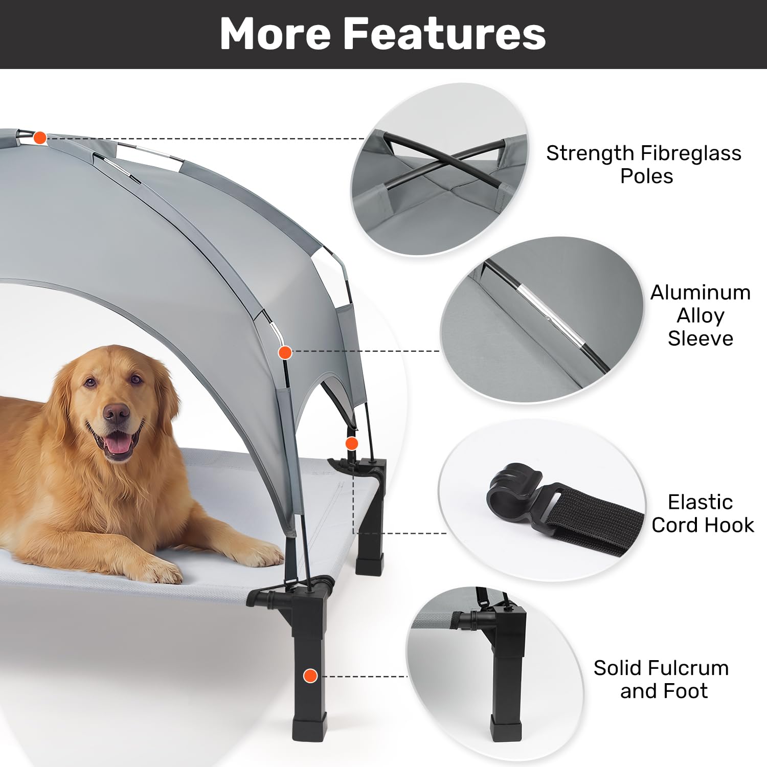 Heeyoo powder-coated steel frame provides durable support