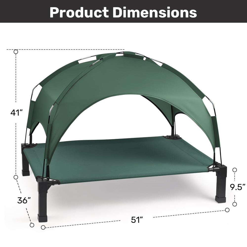 Heeyoo waterproof canopy protects from sun and rain during outdoor trips.