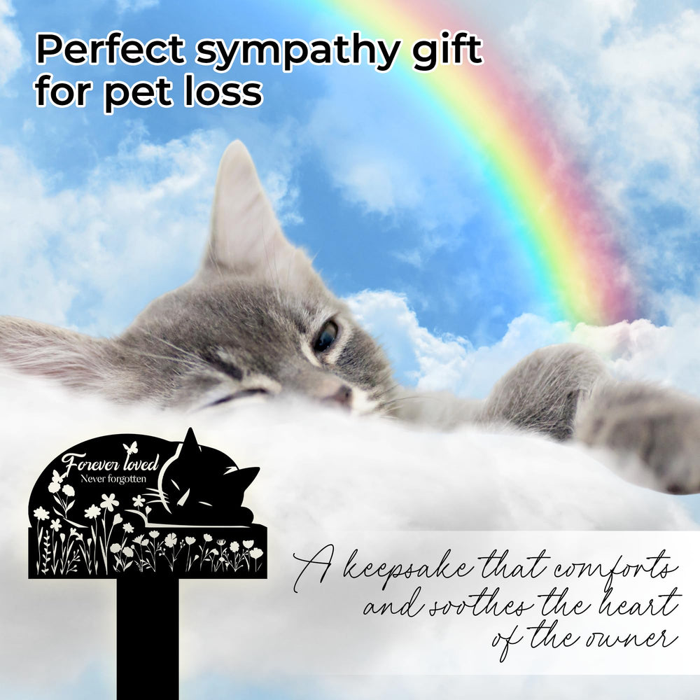 HEGANITS ideal sympathy gift to honor a beloved feline.