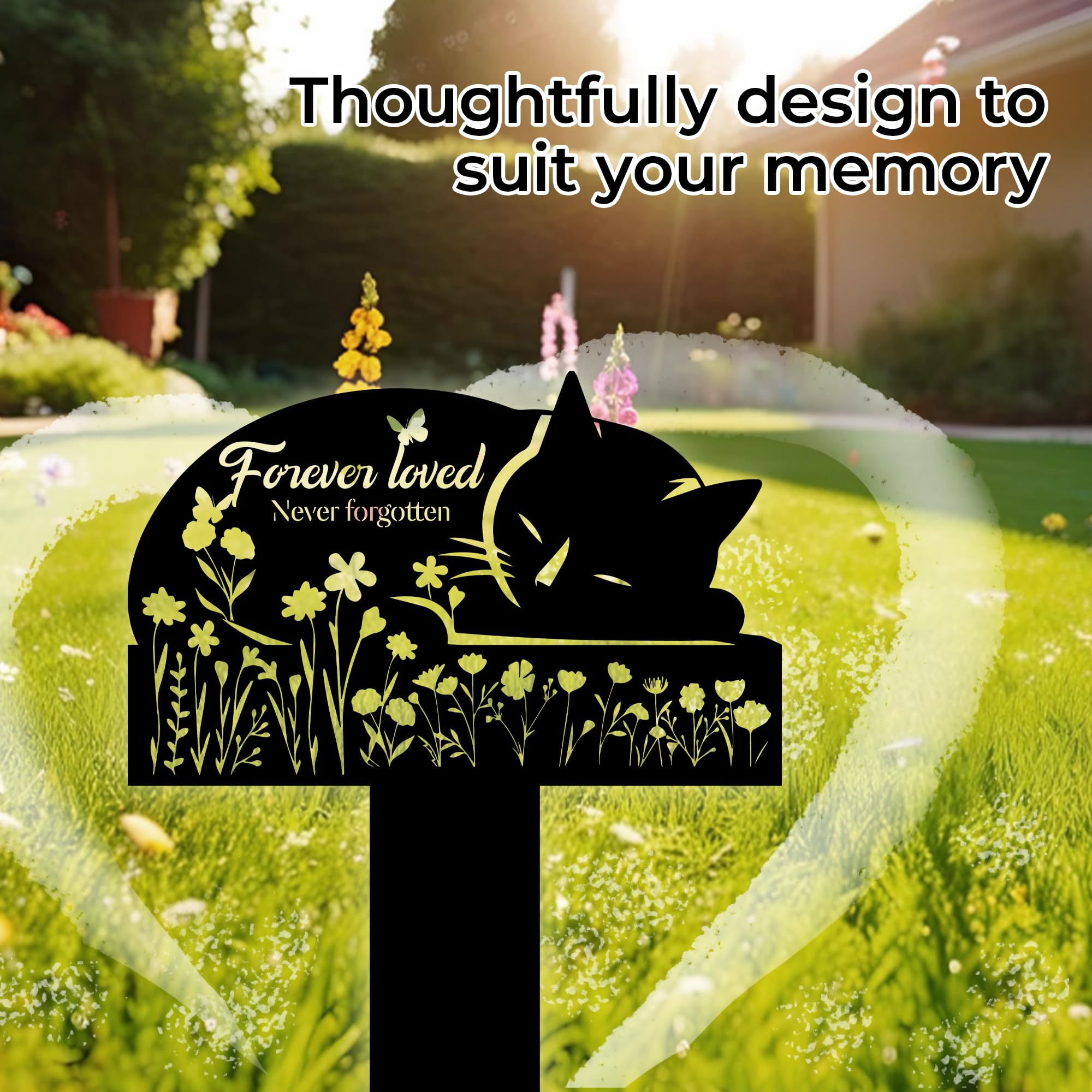 HEGANITS outdoor-ready marker withstands weather for year-round tribute.