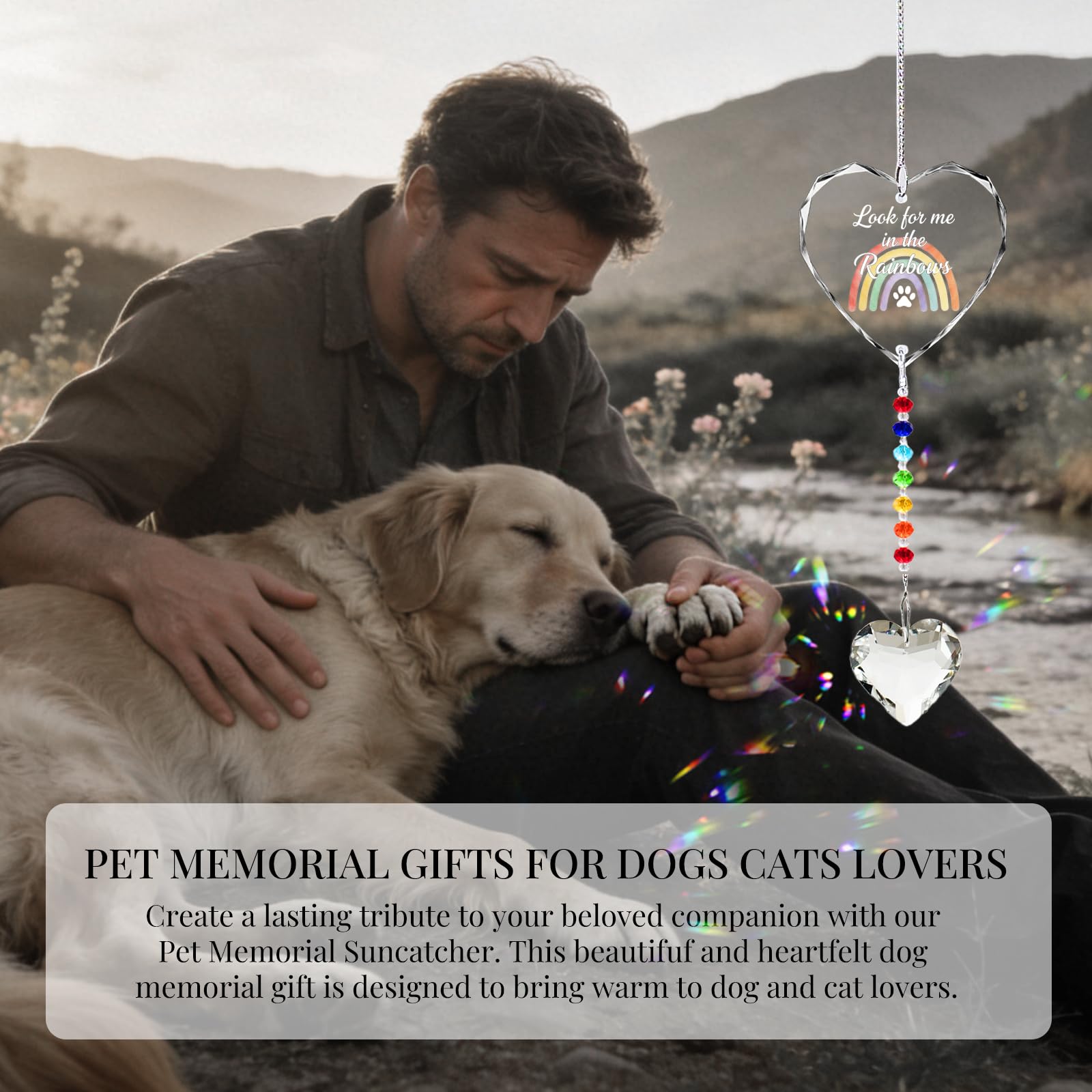 HEGELDA Durable crystal ornament preserves the bond over time.