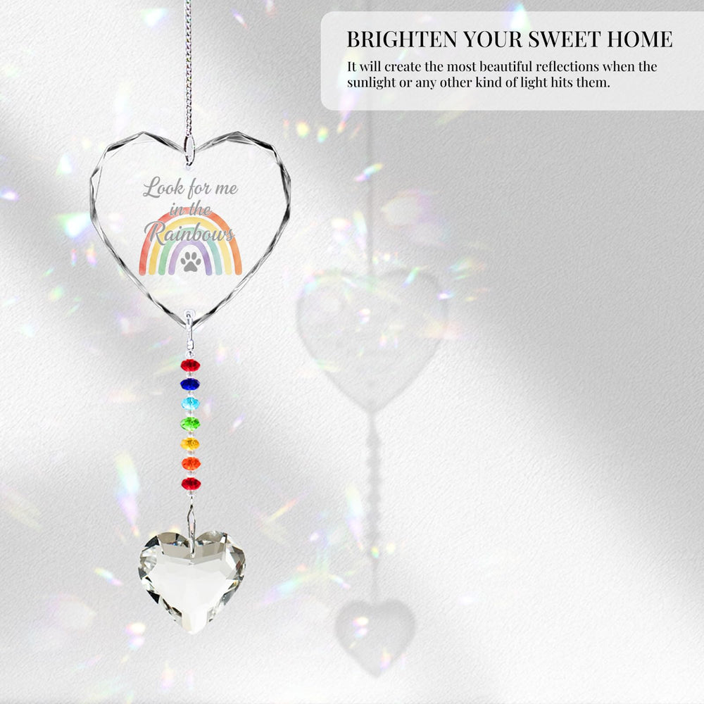 HEGELDA Healing Rainbow Catcher scatters light to create uplifting rainbow patterns.