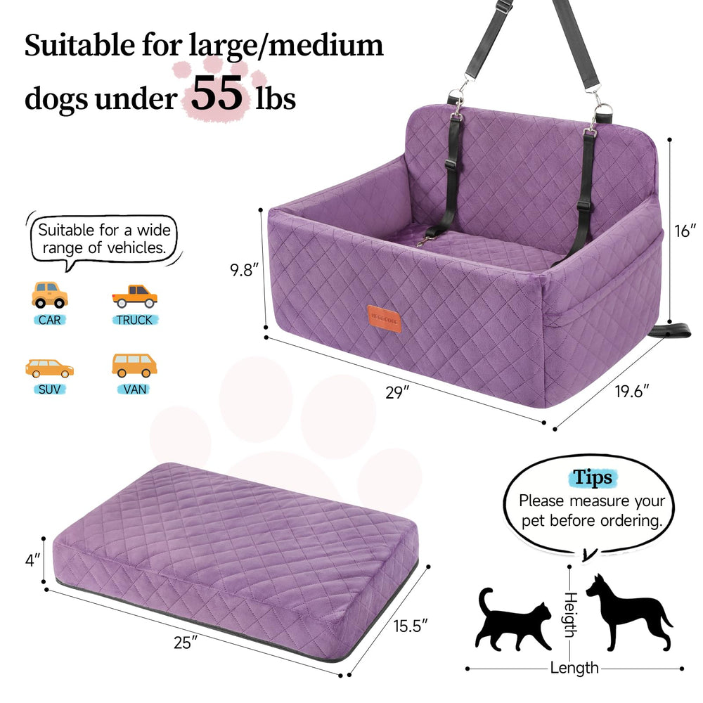 HEGGCOOE anti-slip base keeps the booster seat securely in place.