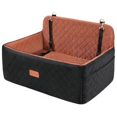 HEGGCOOE dog car seat with elevated booster for better visibility and comfort.