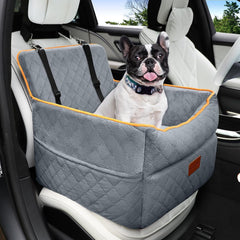 HEGGCOOE elevated dog car seat for a calmer ride with enhanced view