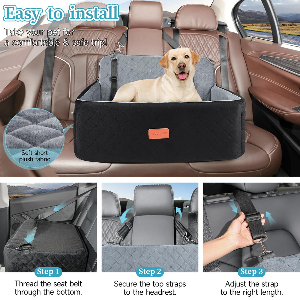 HEGGCOOE dog car seat side pockets store treats and toys