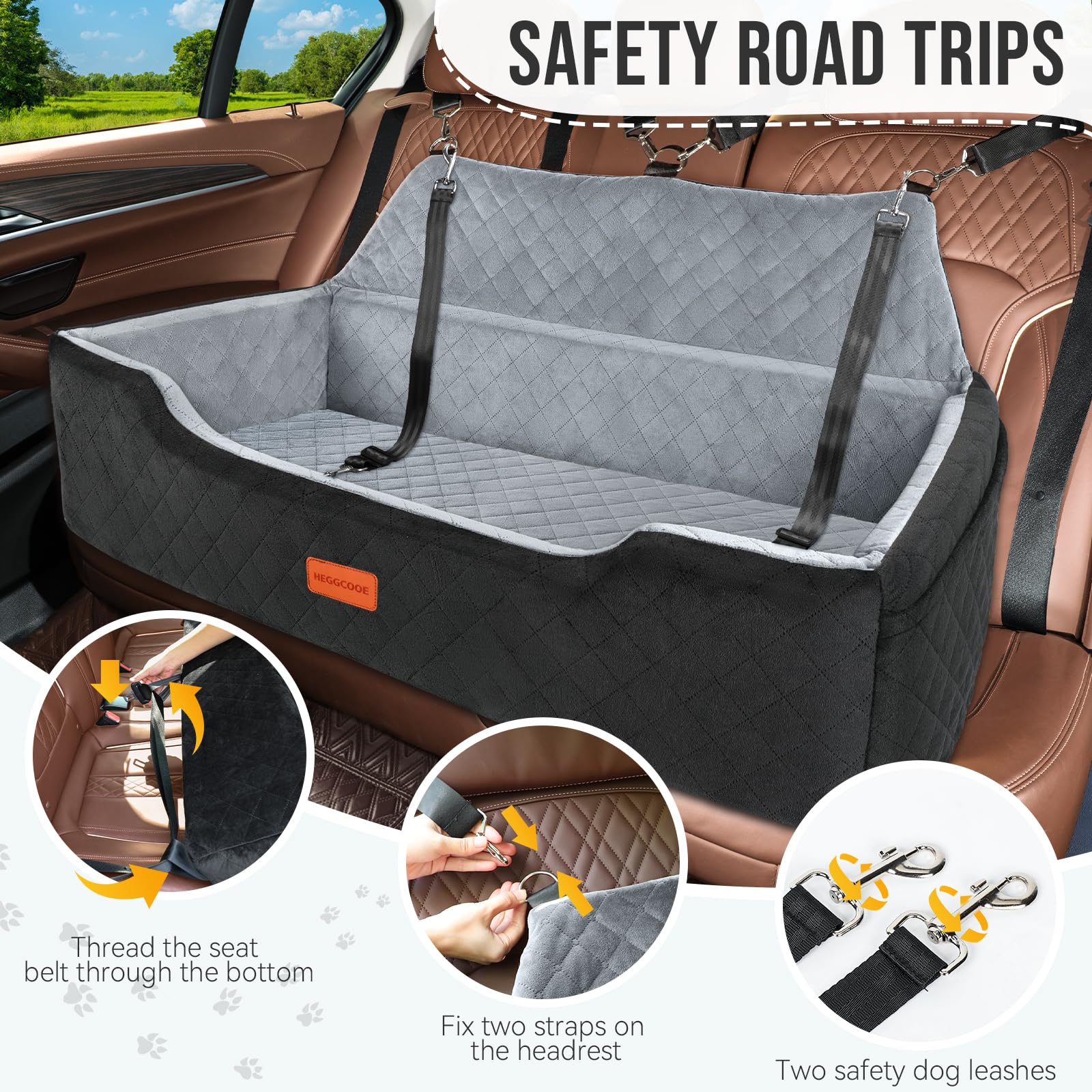 HEGGCOOE storage pockets hold snacks and toys within easy reach.