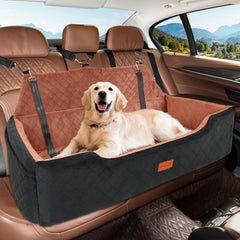 HEGGCOOE large dog car seat shows back-seat compatibility for big dogs