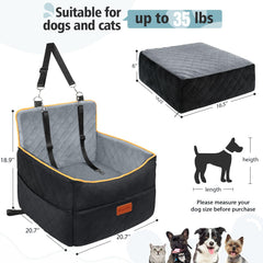 HEGGCOOE safety belts attach to harness for secure travel.