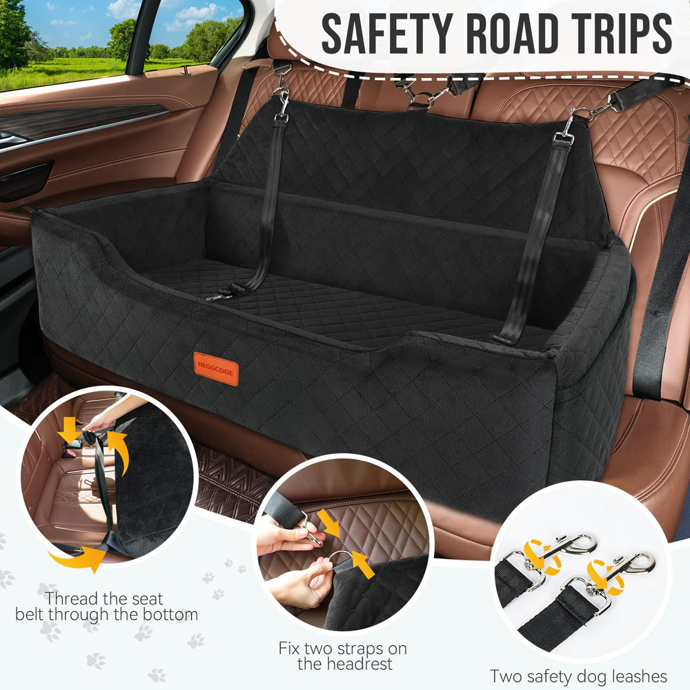 HEGGCOOE seat belt straps simplify installation and safety during trips.