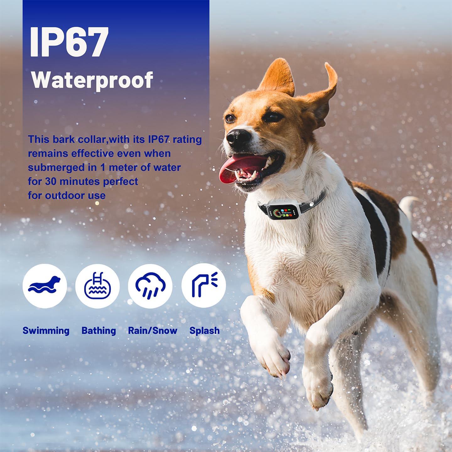 Collars fit dogs from 5 to 150 pounds for versatile coverage