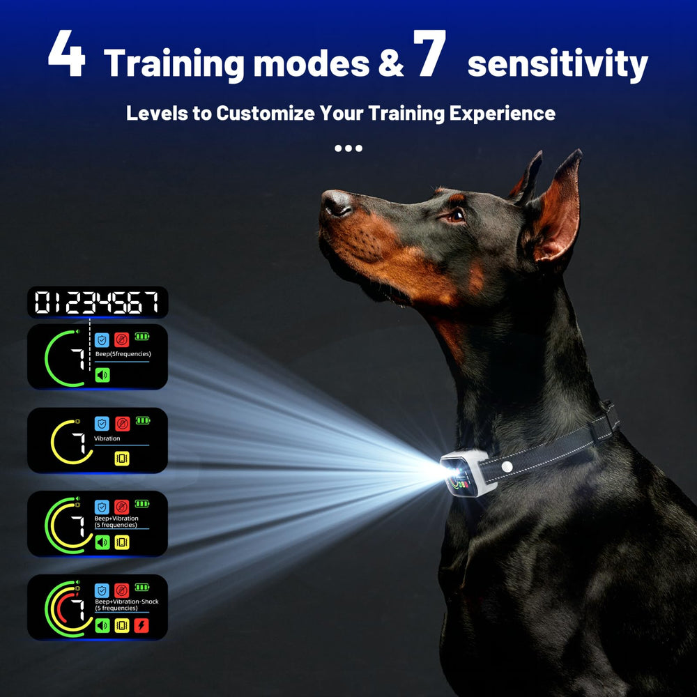 Rechargeable Heijace bark collar with USB charging for convenient use