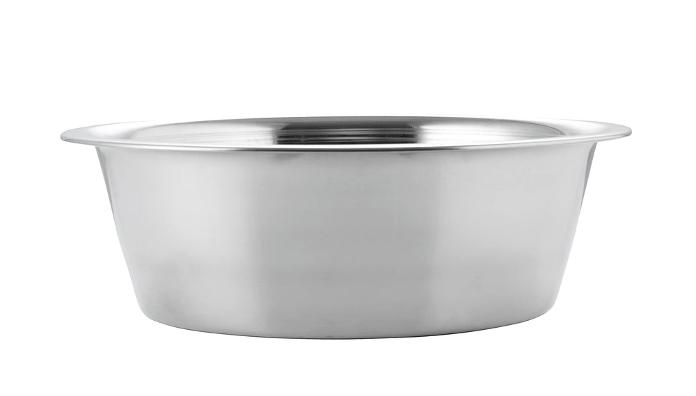 Dishwasher-safe stainless steel Hell Blues bowls for easy cleaning.