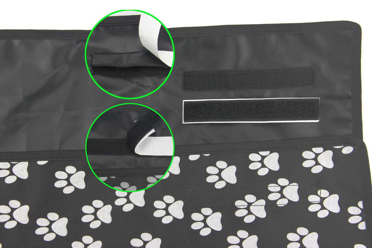 HelloTree trunk liner paw pattern design adds charm while securing pet comfort.