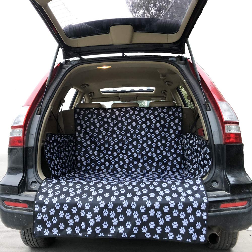 HelloTree trunk liner universal fit protects cargo area from dirt and fur.