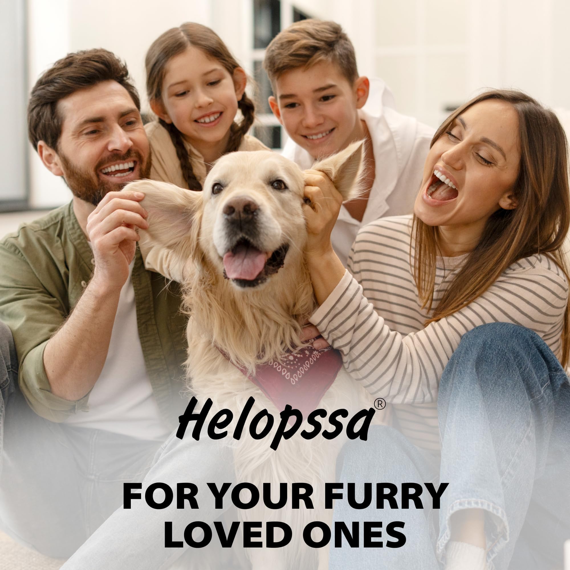 Helopssa dog probiotics ready treats show convenient daily dosing.