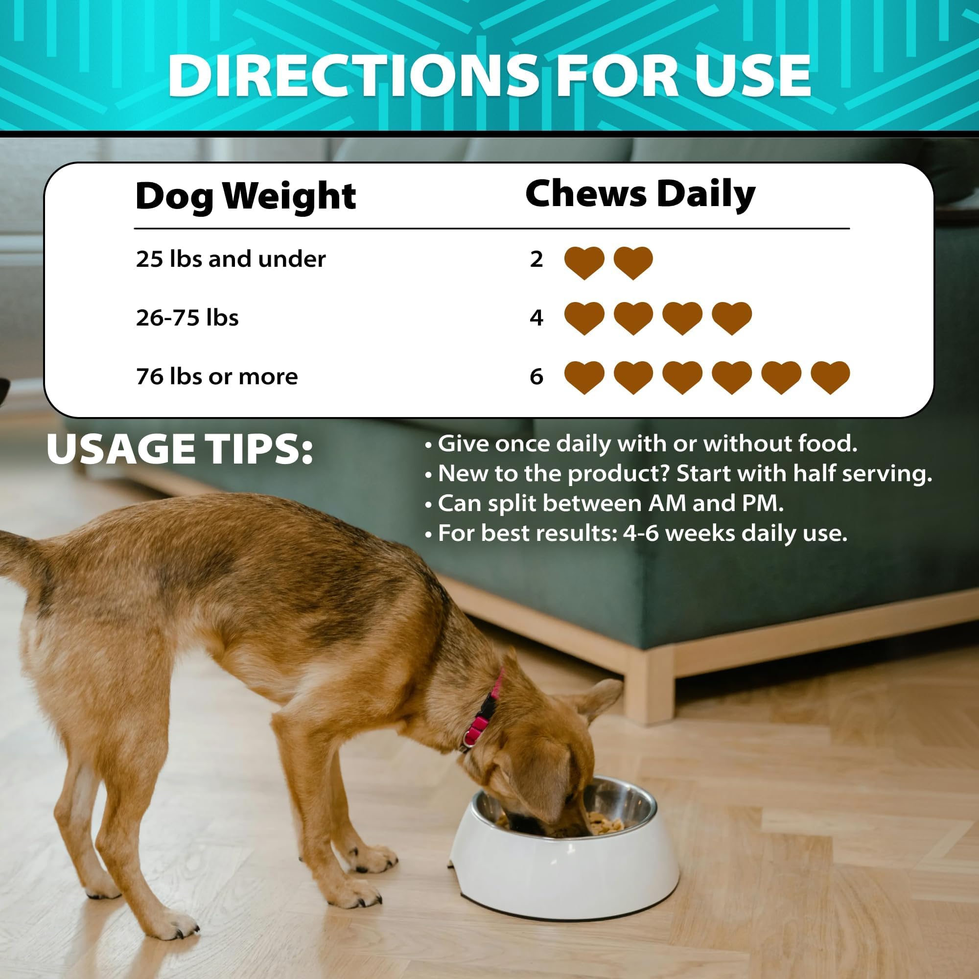 Helopssa glucosamine for senior dogs shown in daily use context.