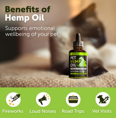 Helopssa hemp oil drops support joint comfort in dogs.