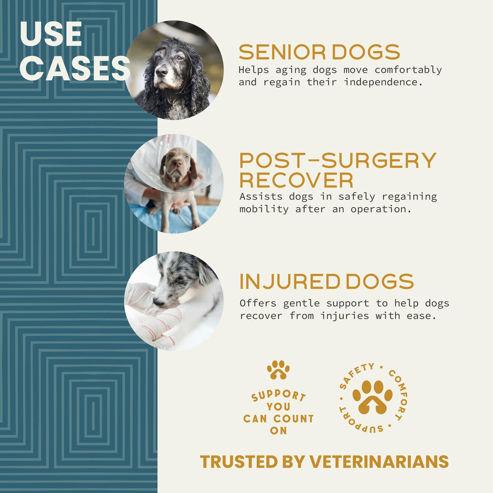 Help 'Em Up assists dogs up stairs and during walks.