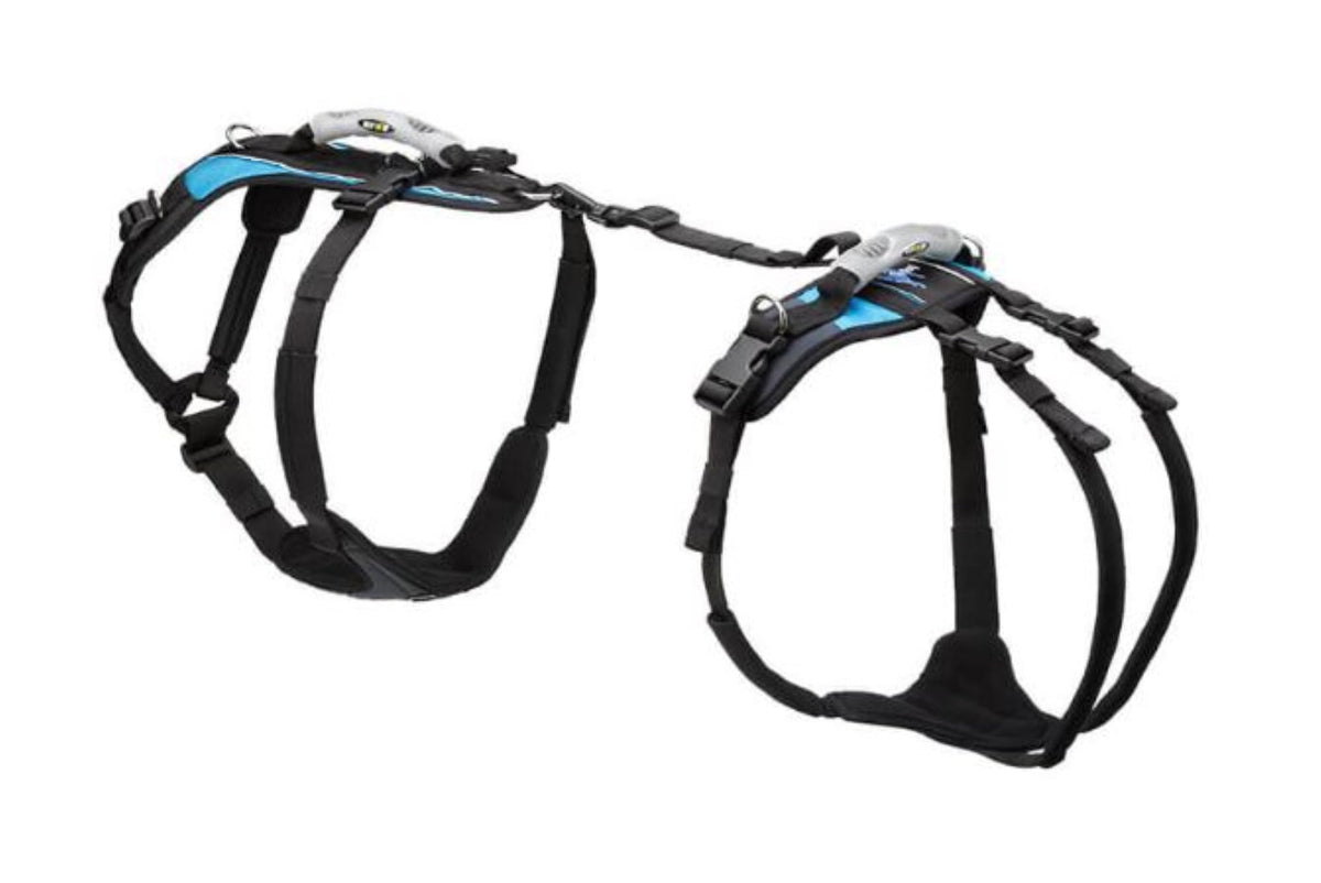 Help 'Em Up dog lift harness front view with full-body support and comfortable padding.