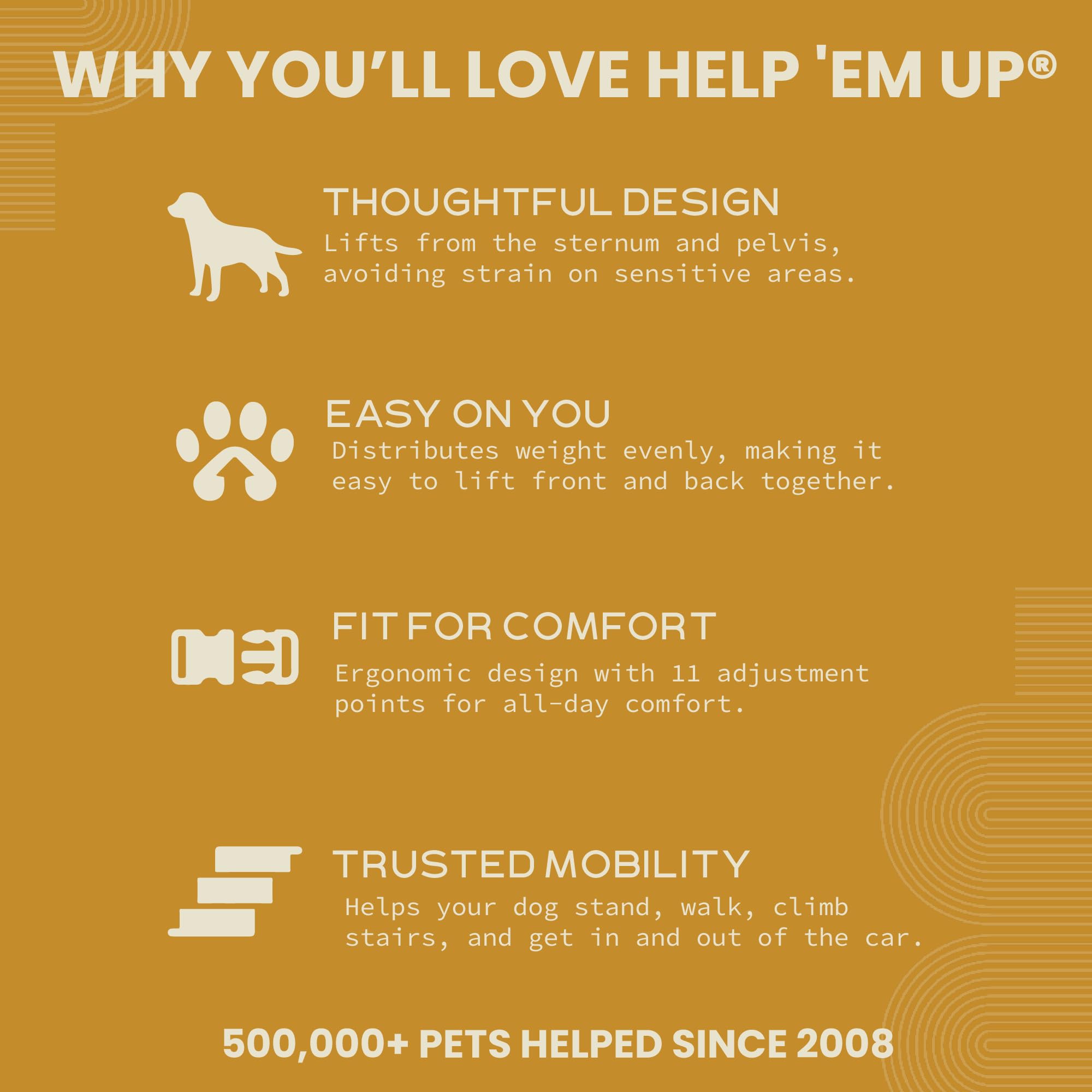 Help 'Em Up supports walks and potty time for aging dogs