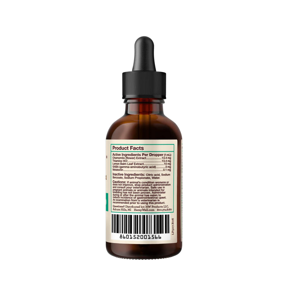 Hemp Well Calm Bird Oil dosage guidance for birds of all sizes.