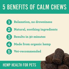 Hemp Well Calm Cat Soft Chews melatonin formula promotes relaxation.