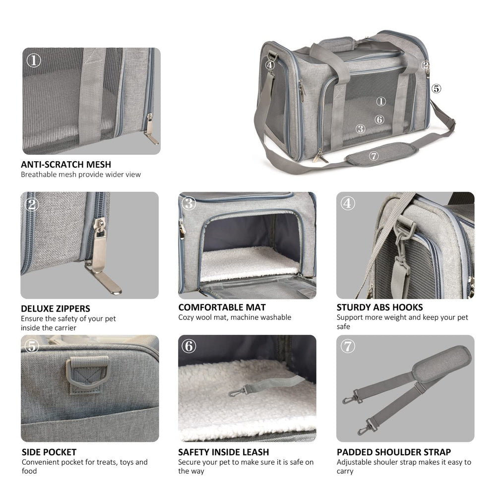 Henkelion Carrier adjustable strap enables hands-free carrying during flights.