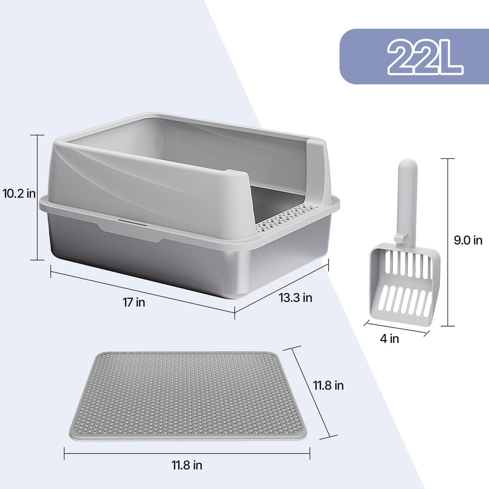 Henkelion extra-large cat litter box provides ample space for bigger cats.