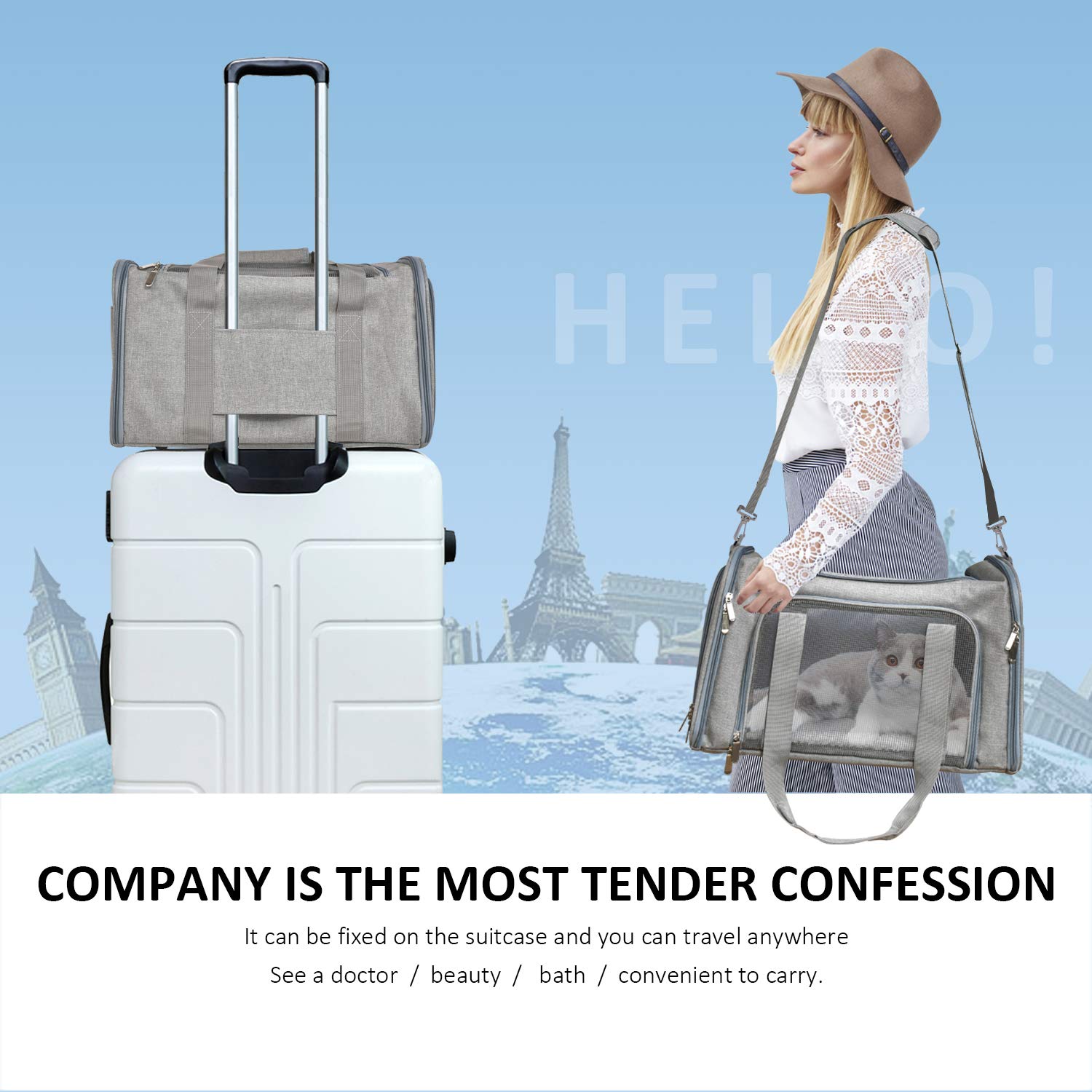 Henkelion Interior padding adds gentle comfort for small pets.