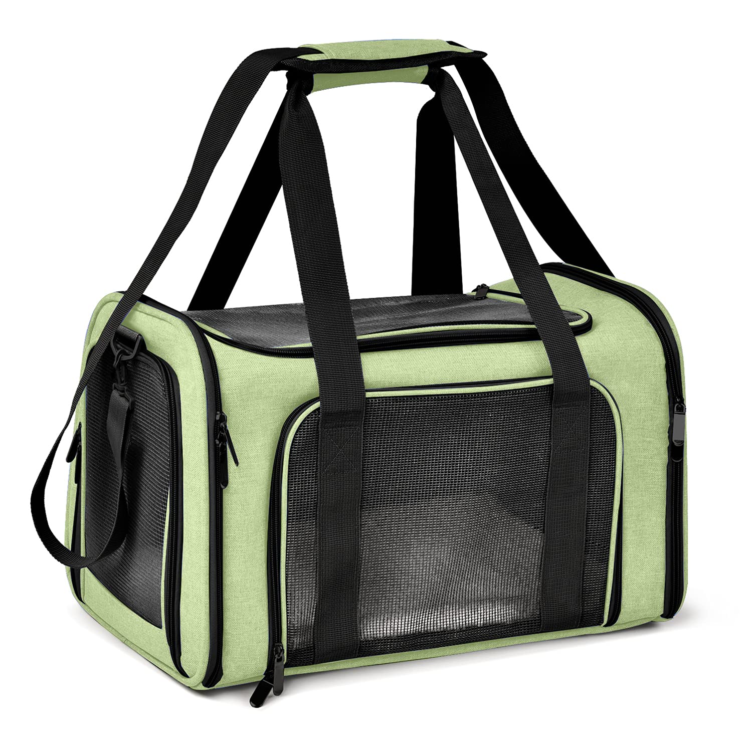 Henkelion large cat carrier collapsible green for easy travel