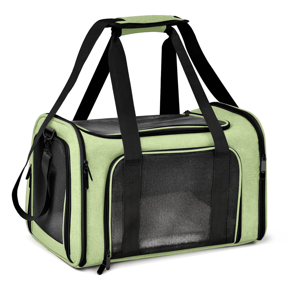 Henkelion large cat carrier collapsible green for easy travel