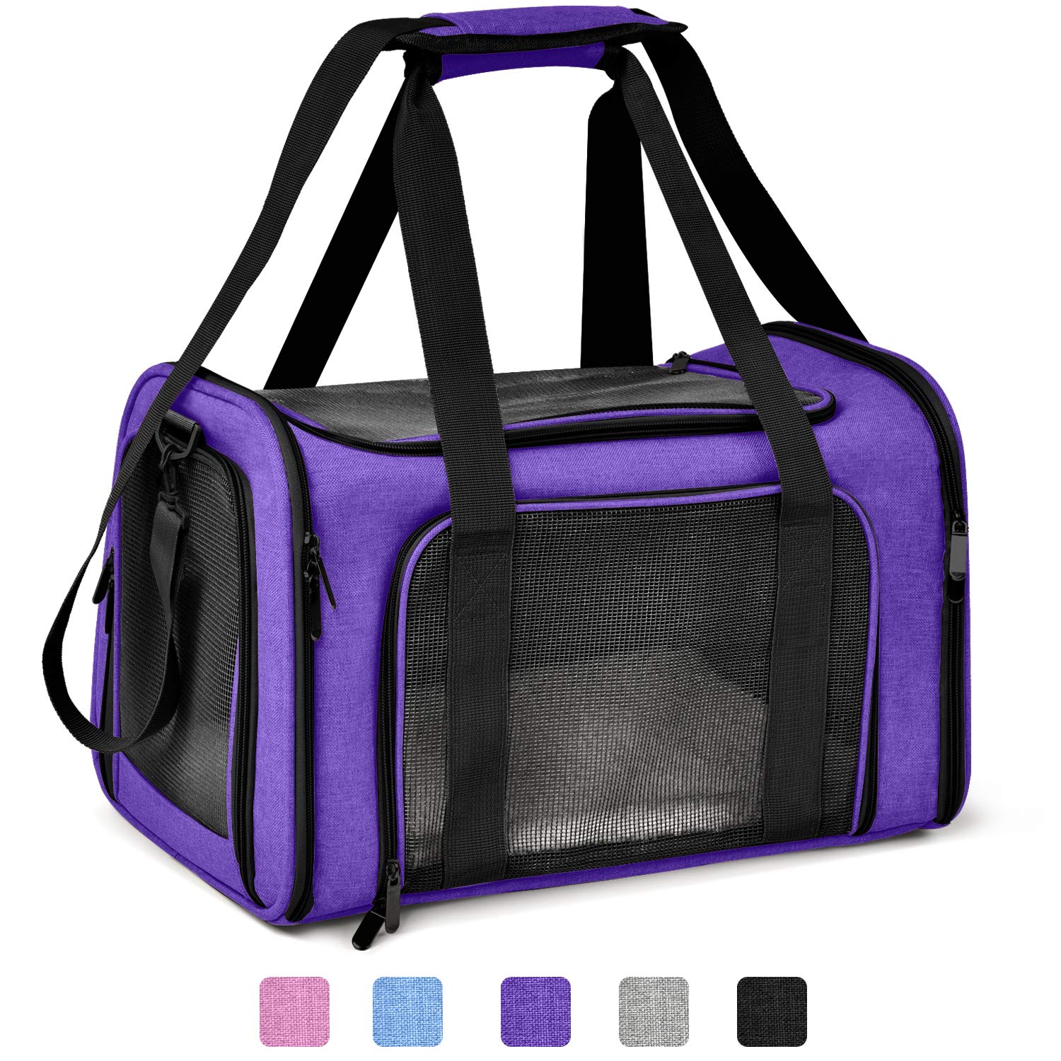 Henkelion large cat carrier in durable polyester fabric for daily travel