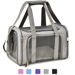 Henkelion large cat carrier side view for safe travel and visibility