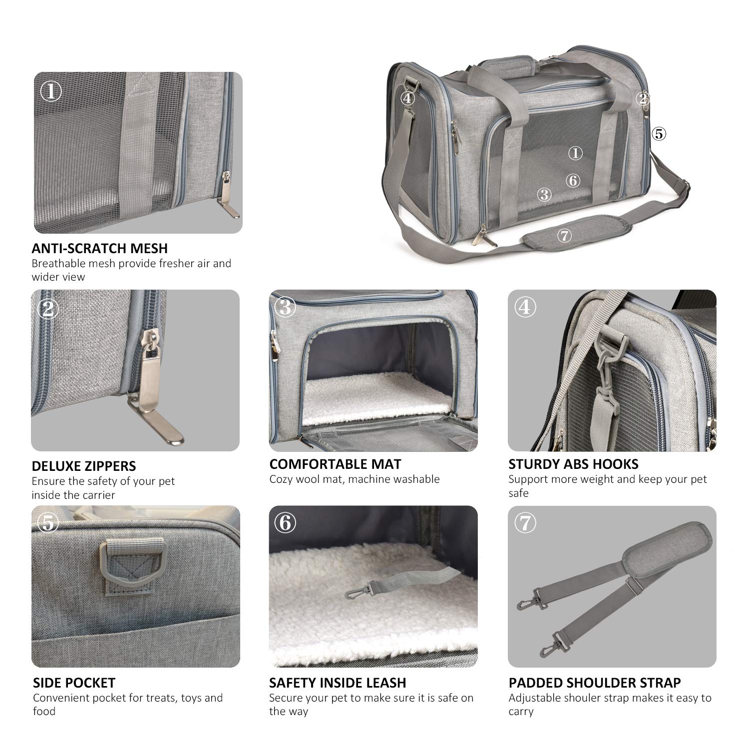 Henkelion padded shoulder strap feature for comfortable hands-free transport