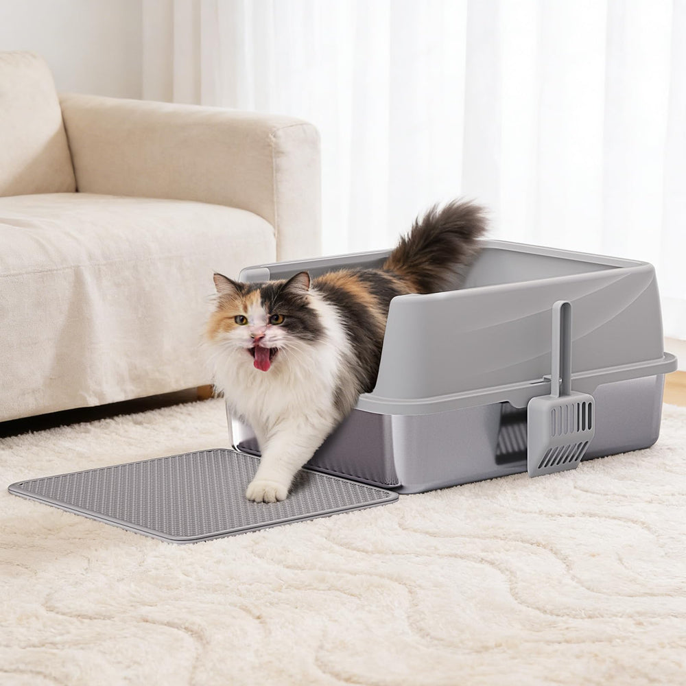 Henkelion scoop with holder keeps litter tools organized and ready.