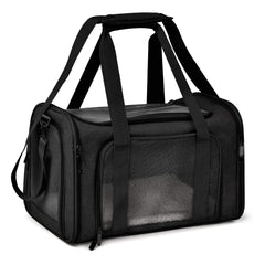 Henkelion soft-sided cat carrier with airline-approved design for easy travel.