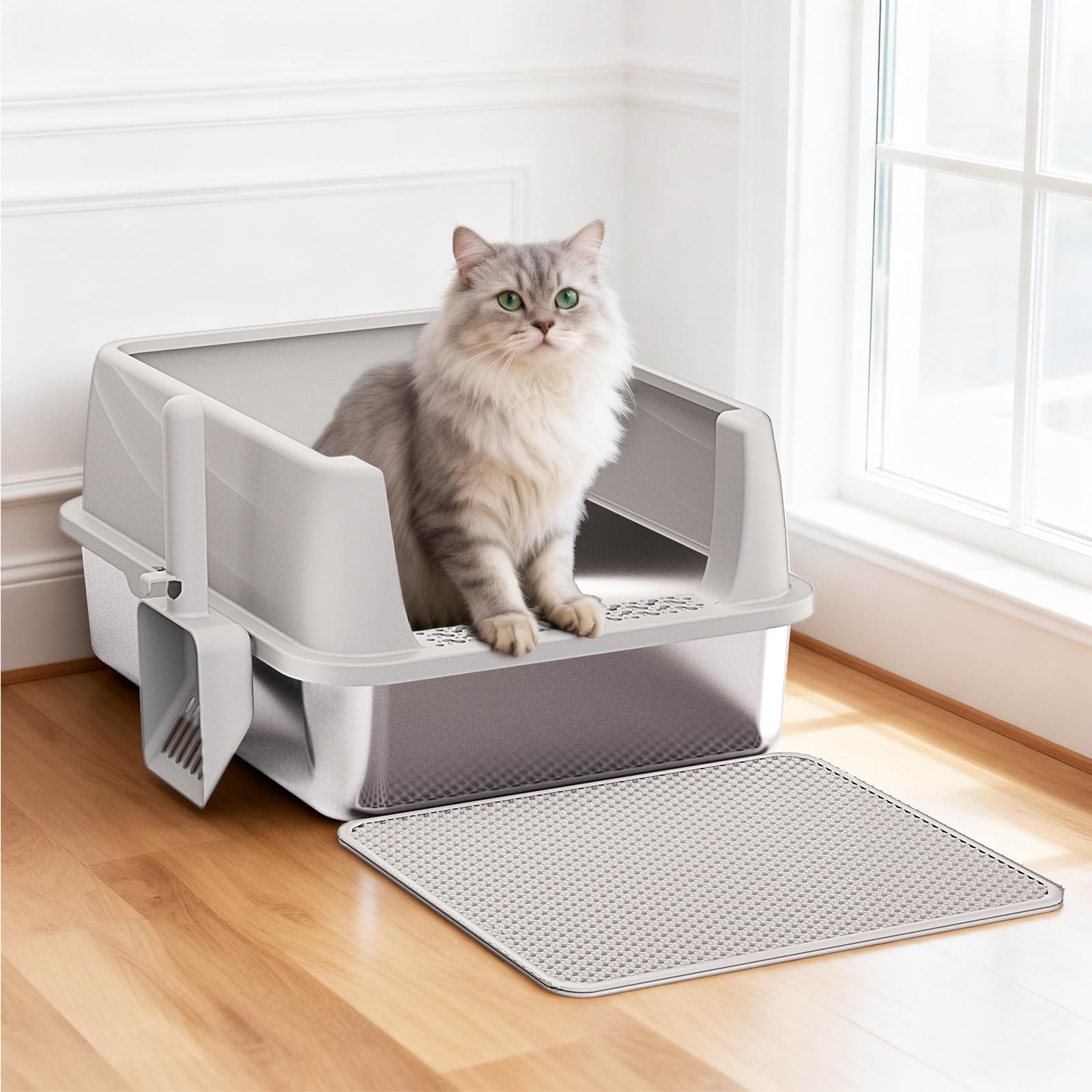Henkelion reinforced enclosure guards against urine leaks and messes.