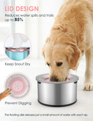 Heouvo 1 gallon capacity supports large or multi-pet households.