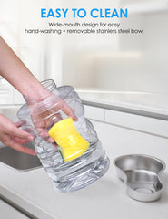 Heouvo 6.5L gravity reservoir provides steady refills for pets.