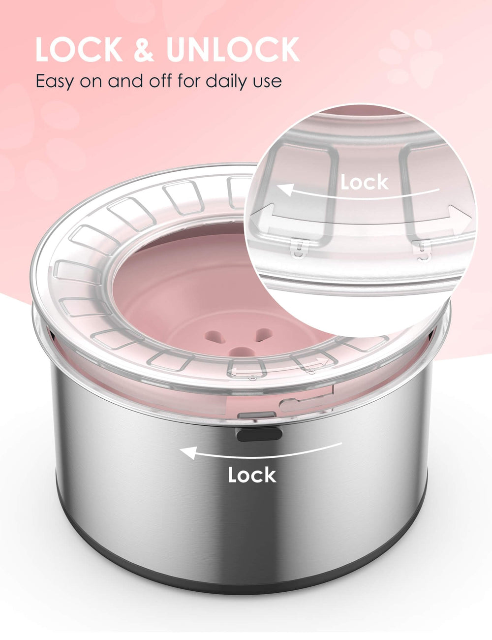 Heouvo dishwasher-safe lid and disk plus bowl for easy cleaning.