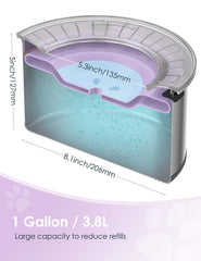 Heouvo floating disk slows drinking to reduce splashes.