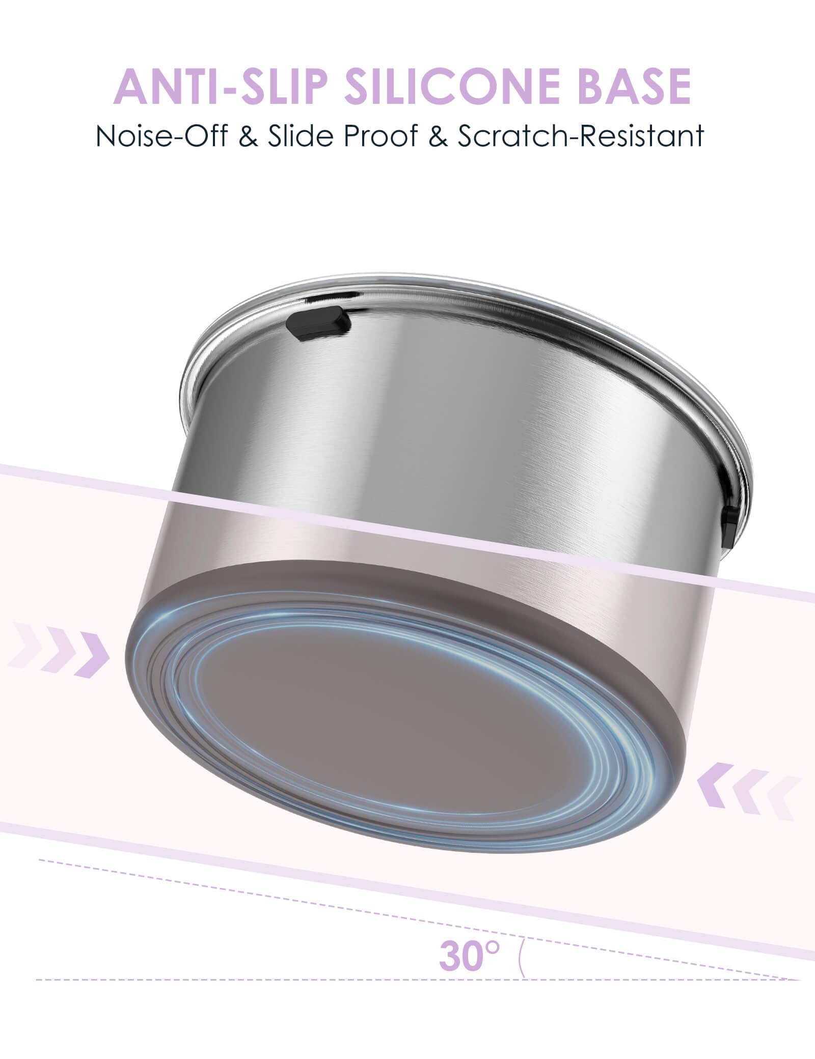 Heouvo large 128oz capacity suits multi-pet households.